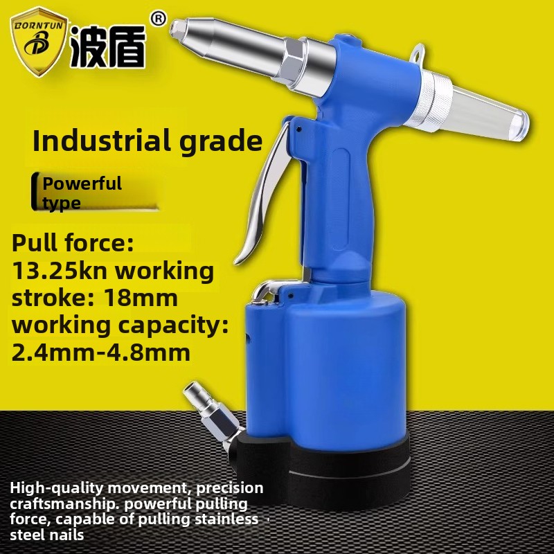 Rivet Gun Air - Pistola Rivettatrice Pneumatica Bodun in Acciaio