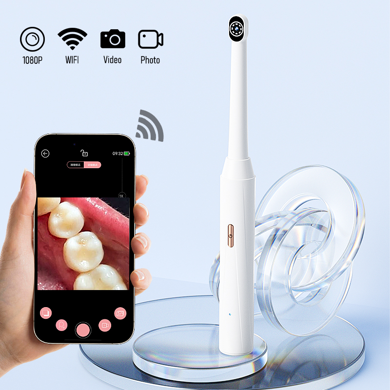 Endoscope Inspection Camera - Telecamera Orale Wireless per iPhone/Android 1080P,