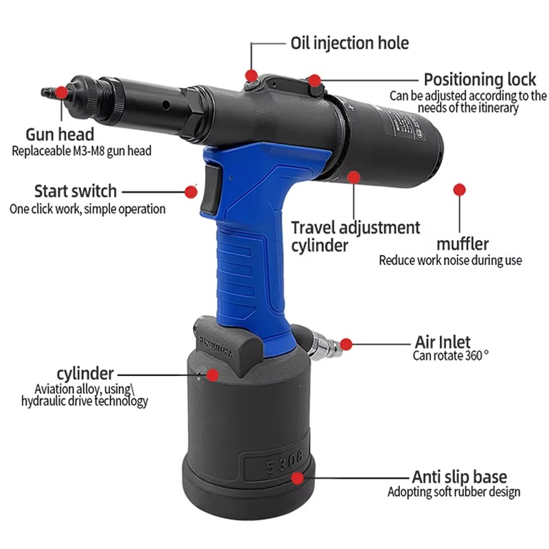 RL5308 Pistola per rivettatura - Rivet Gun Air recensione e prezzo